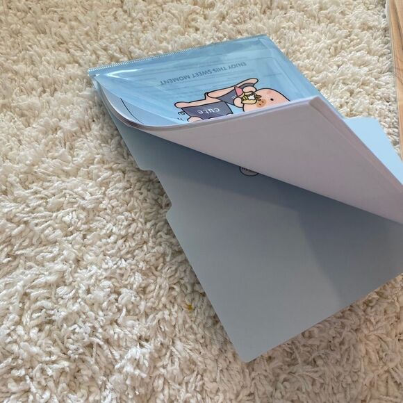 Cute Enjoy This Sweet Moment Animal Print Protective Folder. Sealed on 2 Sides. - Picture 10 of 11